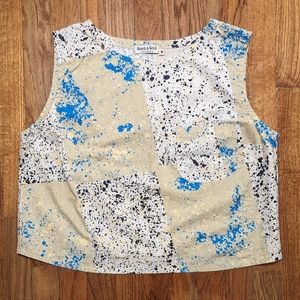 Gravel & Gold Pocket Tank Splatter Pattern Size 4 (L/XL)